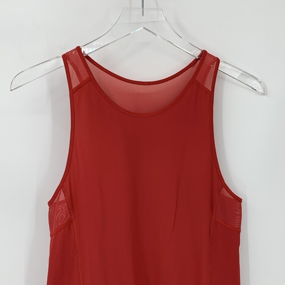 Lululemon Sculpt tank II berry mist red racerback mesh running X-Small XS 0 2 - Picture 2 of 5